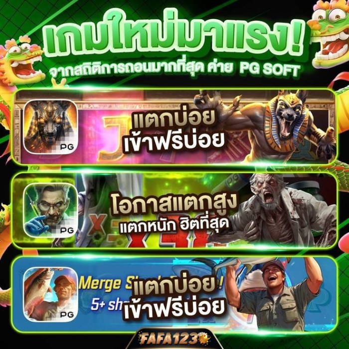 เกมสล็อตและเกมสนุก ๆ บน FAFA123